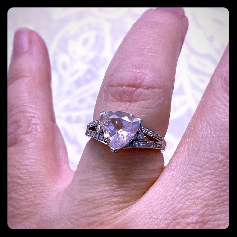 Pink stone ring